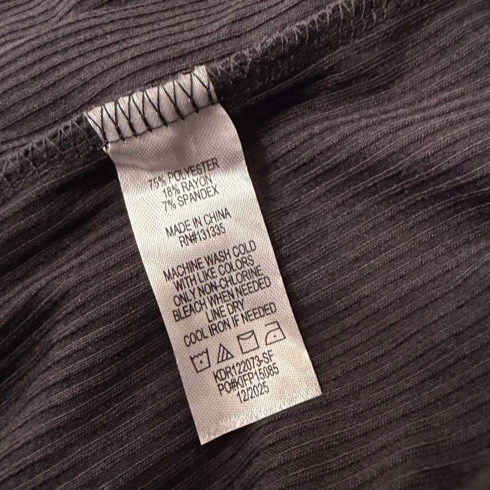 Nine Britton Black Ribbed Square Neck Twist Back Cutout Midi Dress Medium NWT - Picture 9 of 9